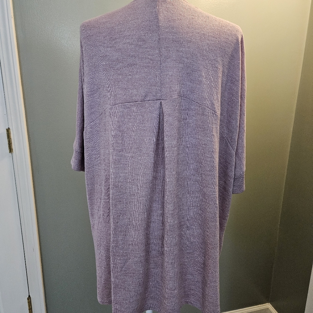 Torrid Women's Size 3 Lavender Open-Front Cardigan Sweater Short Sleeved - Picture 8 of 12